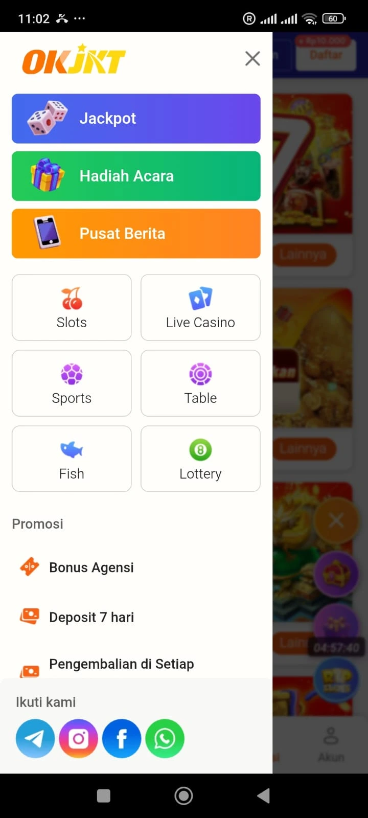 Screenshot Of OKJKT Android